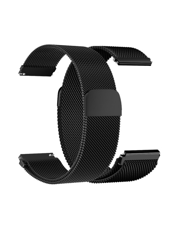 Watchband Hoco WH02 Simple Beauty Series για Samsung Huawei Xiaomi Vivo OPPO κα 22mm Universal Magnetic Steel Μαύρο