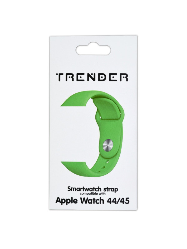 Ανταλλακτικό Λουράκι Trender TR-ASL45GR Σιλικόνης για Apple Watch 44/45mm Πράσινο