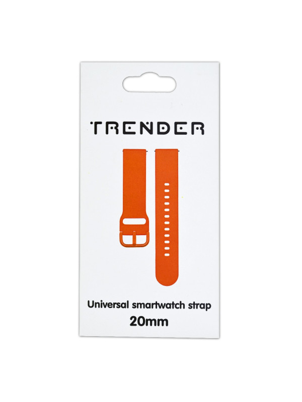 Ανταλλακτικό Λουράκι Trender TR-SP20OR Sport 20mm Πορτοκαλί