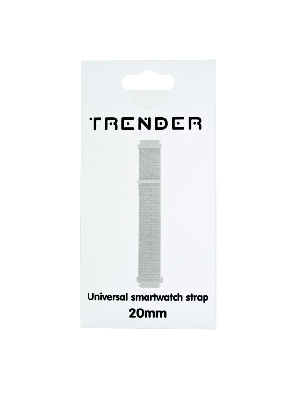 Ανταλλακτικό Λουράκι Trender TR-NY20WH Nylon 20mm Λευκό