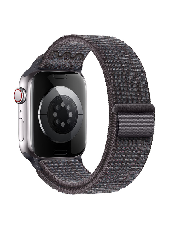 Watchband Hoco WA25 38/40/41mm Nylon Strap για Apple Watch series 1/2/3/4/5/6/7/8/9/SE/SE2 Black and Blue