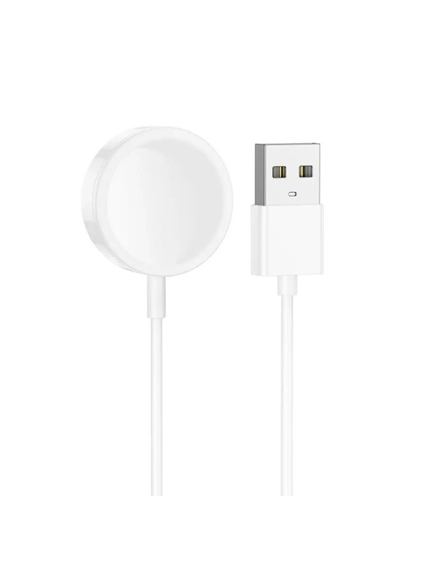 Φορτιστής Hoco για Y9 Smart Sports Watch 2 pin 9mm Λευκός