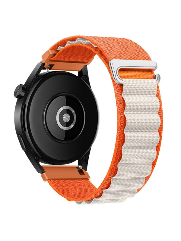 Watchband Hoco WH05 Climbing Series από Nylon για Samsung Huawei Xiaomi Vivo OPPO κα 20mm Universal Πορτοκαλί Starlight