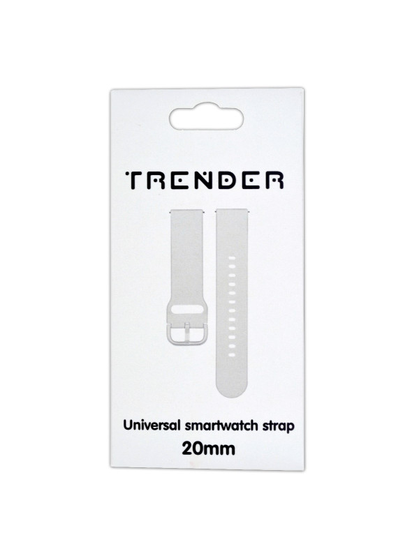 Ανταλλακτικό Λουράκι Trender TR-SP20WH Sport 20mm Λευκό