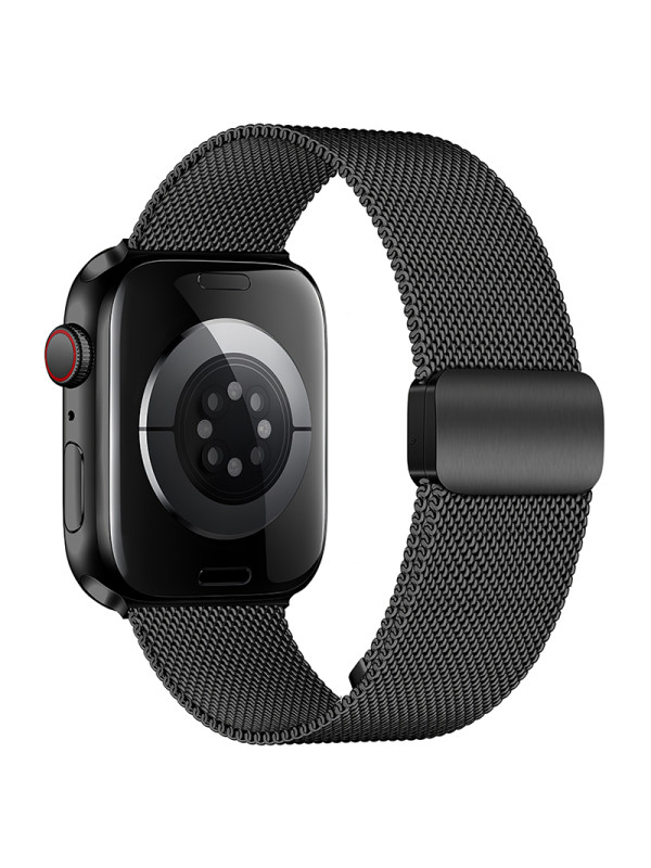 Watchband Hoco WA26 38/40/41mm Stainless Steel + Strong Magnetic για Apple Watch series 1/2/3/4/5/6/7/8/9/SE/SE2 Μαύρο