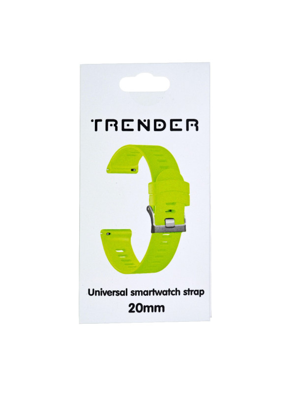 Ανταλλακτικό Λουράκι Trender TR-SL20GR Σιλικόνης 20mm Πράσινο