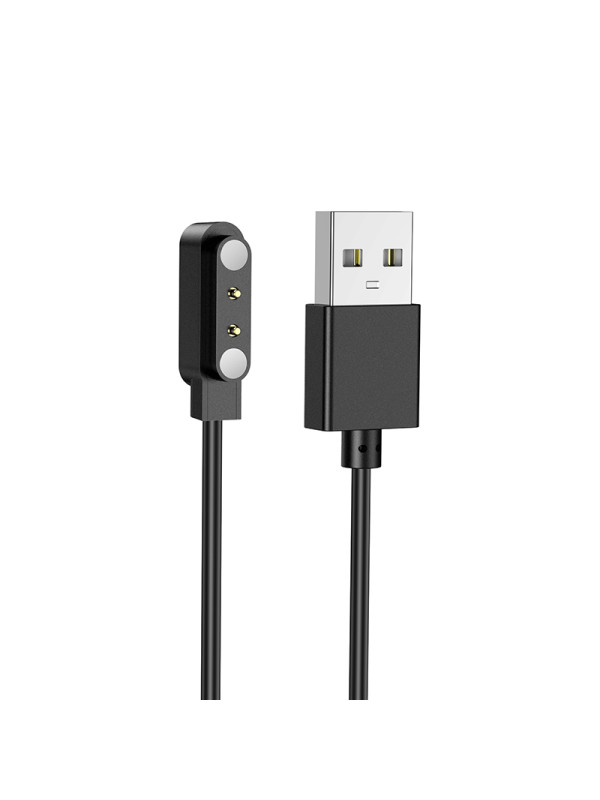 Φορτιστής Hoco για Y25 Smart Sports Watch Μαύρος Απόσταση Μαγνητών: 16mm Απόσταση Επαφών: 5mm