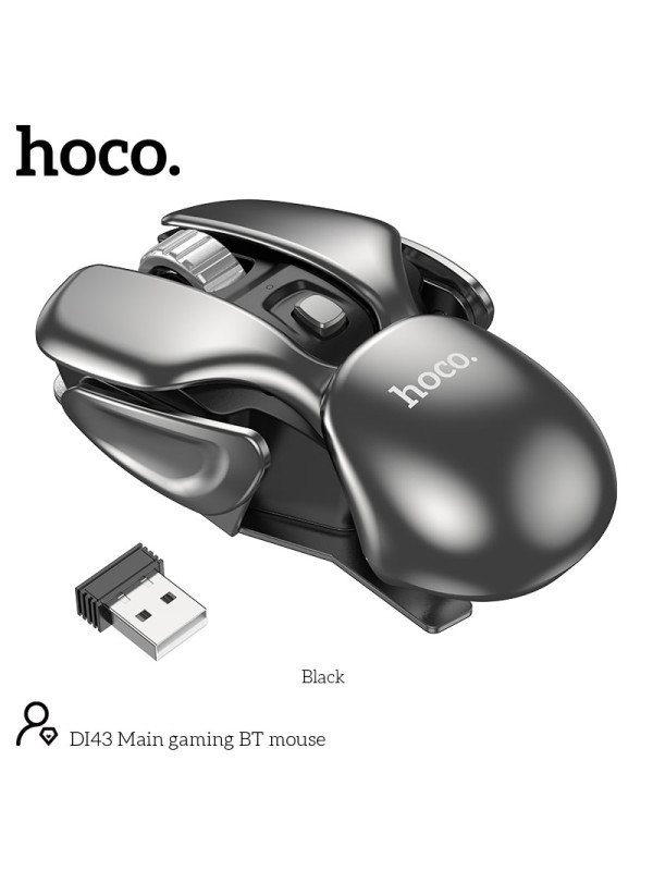 Ασύρματο Ποντίκι Gaming Hoco. DI43 Main 800-1200-1600dpi 2.4GHz 4 Πλήκτρων Μαύρο