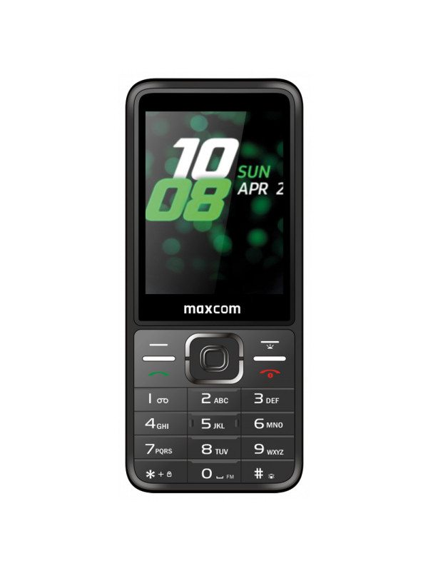 Maxcom MM244 SE 2.8" με Bluetooth, Ραδιόφωνο, Κάμερα, Φακό και Μεγάλα Γράμματα, Γκρι