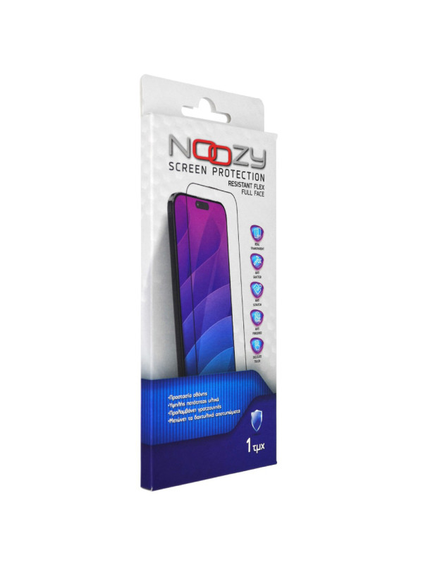 Tempered Glass Noozy Full Face Resistant Flex 9H για iPhone 13 13 Pro 14 16e 17e