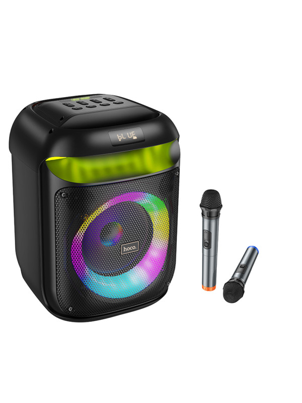 Φορητό Ηχείο Wireless Hoco HA13 Ramon TWS BT V5.4 60W 4000mAh USB 3.5mm Micro SD με Ασύρματα Μικρόφωνα και Φωτισμό