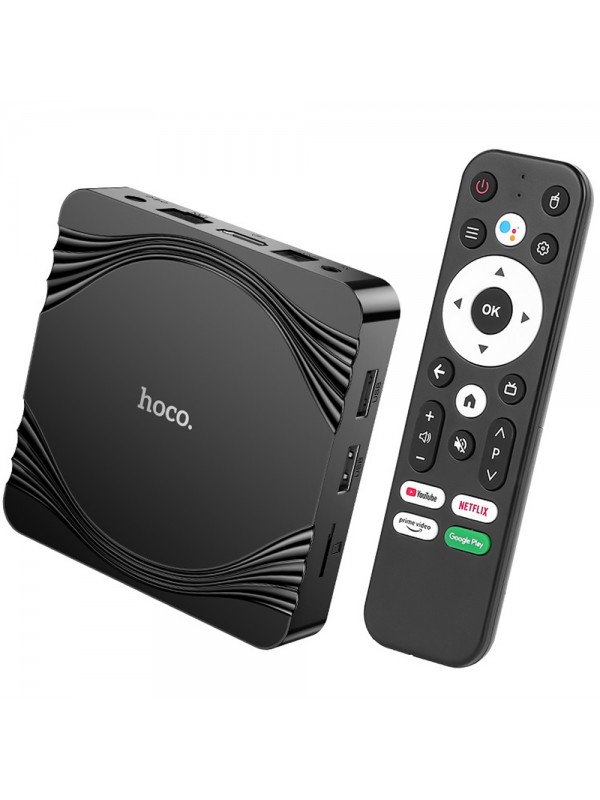 Hoco DQ10 Navio TV Box 4K UHD 60Fps με WiFi RJ45 4GB RAM + 32GB ROM v5.0 Android12