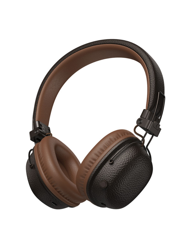 Wireless Ακουστικά Stereo Hoco W64 Earl II TWS v5.4 300mAh 32 Ώρες Ομιλίας AUX USB-C Καφέ