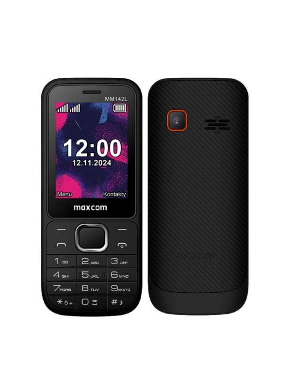 Maxcom MM142 L Dual Sim 2.4" με Κάμερα, Ραδιόφωνο, Φακό 800mAh Μαύρο