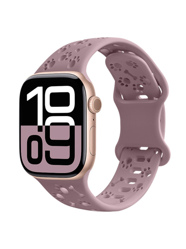 Watchband Hoco WA38 Time Series 44/45/46/49mm Silicon Strap για Apple Watch series 1/2/3/4/5/6/7/8/9/se/ultra1/ultra2 Ροζ