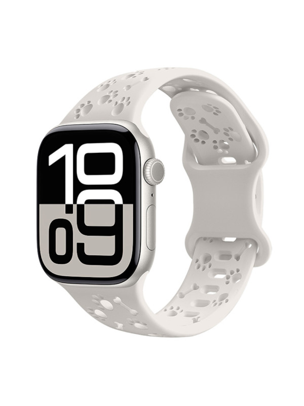 Watchband Hoco WA38 Time Series 44/45/46/49mm Silicon Strap για Apple Watch series 1/2/3/4/5/6/7/8/9/se/ultra1/ultra2 Λευκό