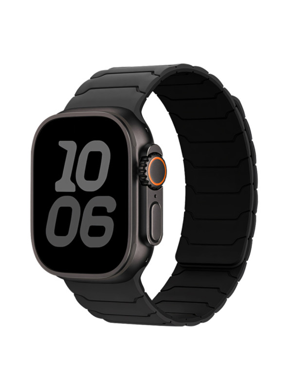 Watchband Hoco WA39 Flex Series 38/40/41/42mm Silicon Strap για Apple Watch series 1/2/3/4/5/6/7/8/9/SE/SE2 Μαύρο