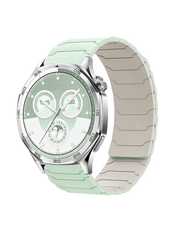 Watchband Hoco WH21 Flexible Silicon Μαγνητικό για Samsung Huawei Xiaomi Vivo OPPO κα 22mm Universal Light Lotus με Λευκό