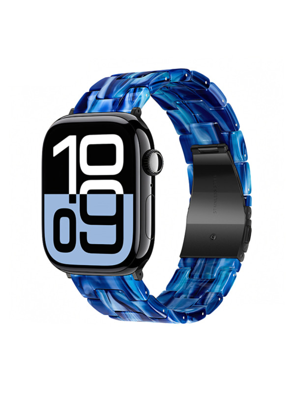 Watchband Hoco WA36 Elegant Series 38/40/41/42mm Πλαστικό Μπρασελέ Strap για Apple Watch series 1/2/3/4/5/6/7/8/9/SE/SE2 Μπλε