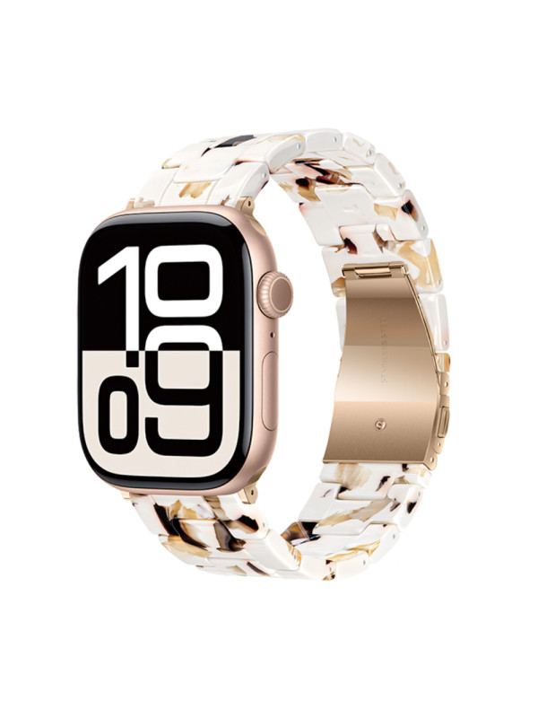 Watchband Hoco WA36 Elegant Series 38/40/41/42mm Πλαστικό Μπρασελέ Strap για Apple Watch series 1/2/3/4/5/6/7/8/9/SE/SE2 Nougat