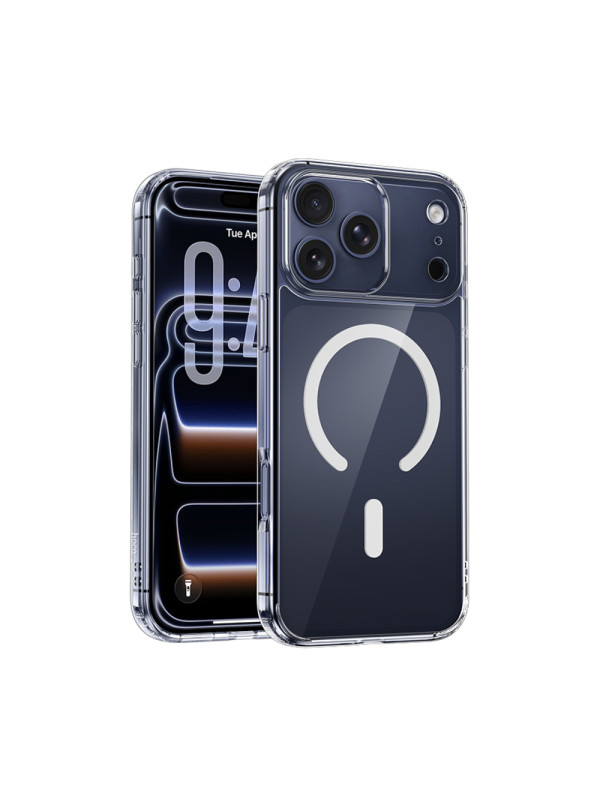 Θήκη Hoco TPU Magnetic Series Airbag Anti-fall για Apple iPhone 17 Pro Διάφανη
