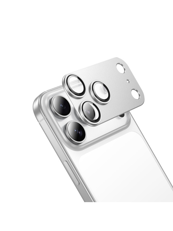 Προστασία Κάμερας Hoco Full Guard V16 για Apple iPhone 17 Pro Max Silver