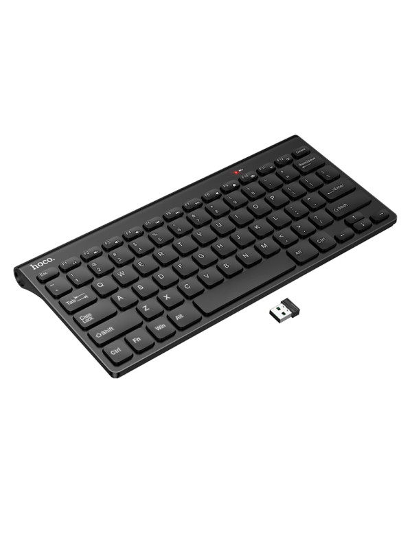 Ασύρματο Μινι Πληκτρολόγιο Hoco GM70 Dragon 78 Πλήκτρα 2.4GHz και Διάρκεια Μπαταρίας εως και 10 Μέρες Μαύρο