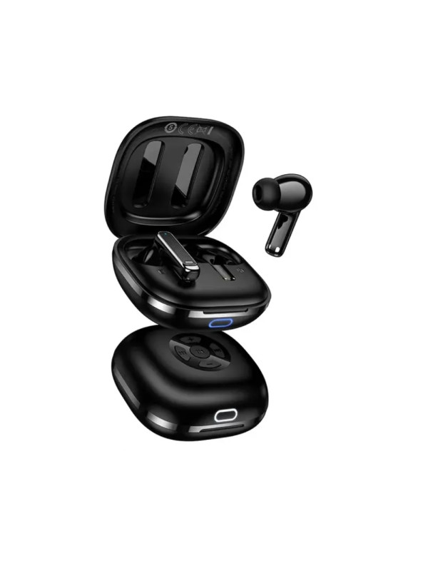 Wireless Hands Free Hoco EW204 Verso TWS v6 350mAh με 4 Ώρες Λειτουργίας και Κουμπιά για Έλεγχο Μουσικής στη Θήκη Φόρτισης Μαύρα