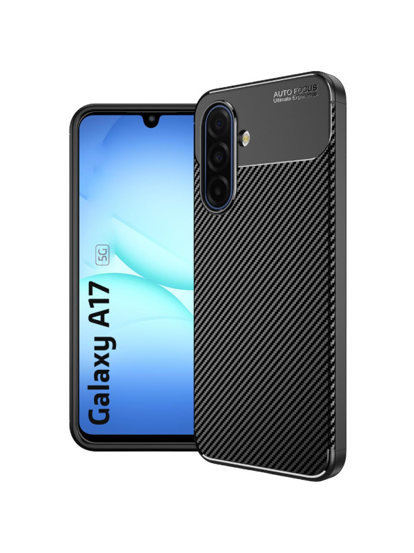 Θήκη Ancus AutoFocus Carbon Fiber για Samsung Galaxy A17 5G M17 5G M36 5G Μαύρη