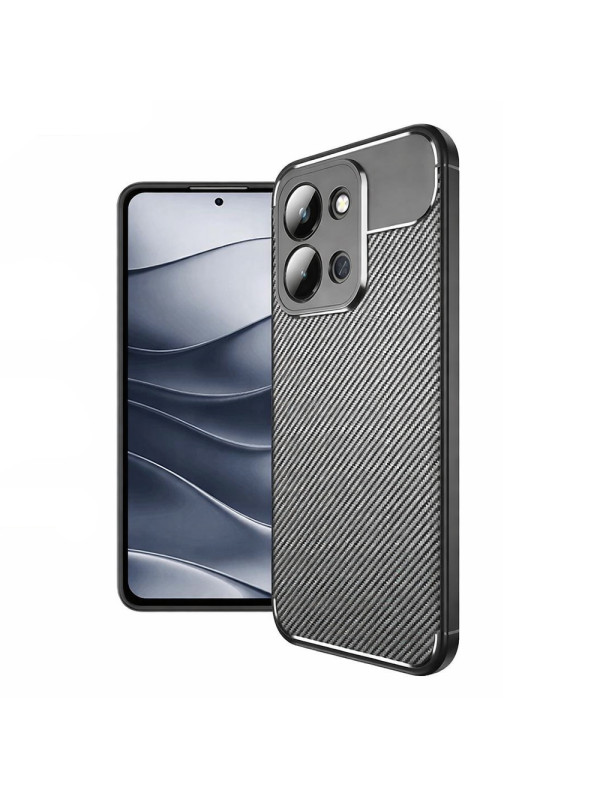 Θήκη Ancus AutoFocus Carbon Fiber για Xiaomi Redmi 15C 4G TPU Μαύρη