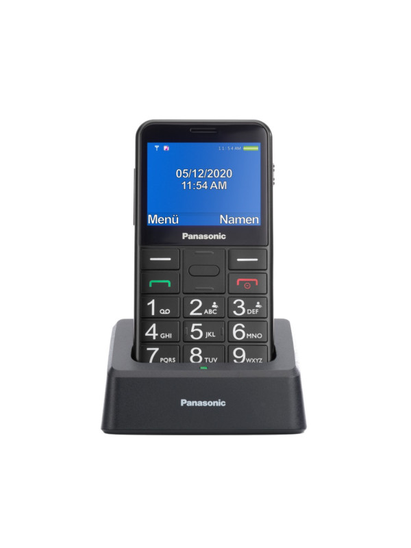Panasonic KX-TU155EXBN 2.4" με πλήκτρο SOS, Bluetooth, Μεγάλα Γράμματα και Βάση Φόρτισης Μαύρο