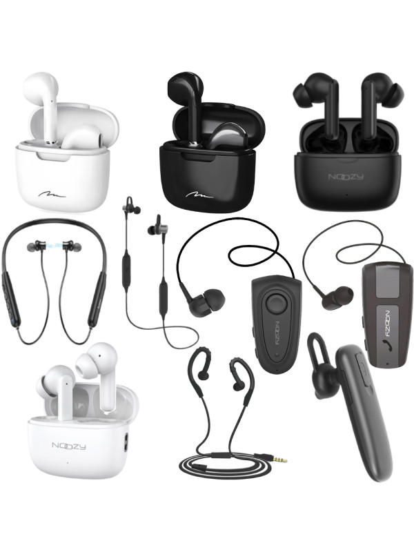 Σετ Bluetooth Hands Free Noozy BH40 BH41 BH55 BH67 BH68 BH80 Media-Tech MT3608K Hoco ES64 10τεμ.