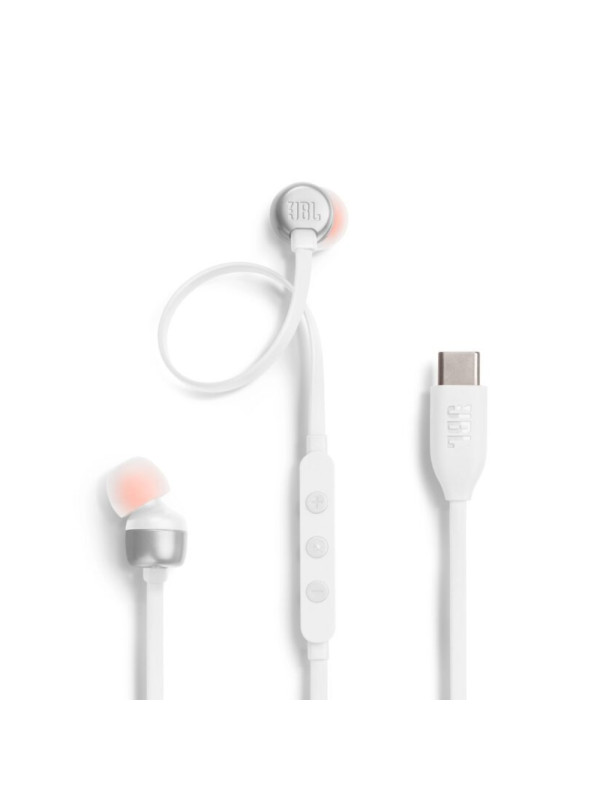 Hands Free JBL 310C In-ear USB-C JBLT310CWHT Λευκά
