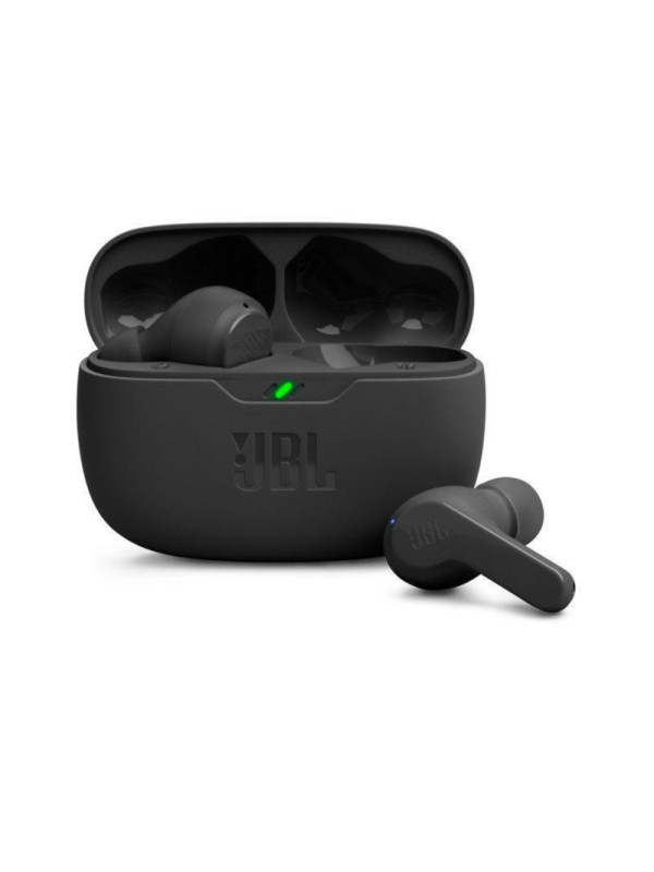 Wireless Hands Free JBL Wave Beam Buds με TalkThru έως 32 Ώρες Λειτουργίας IP54 και Θήκη Φόρτισης Μαύρα
