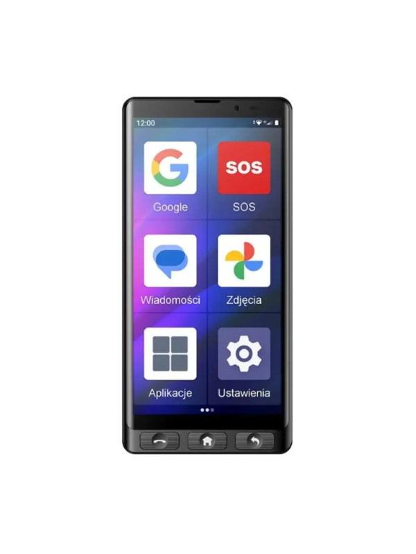 Εκθεσιακό Maxcom MS601 4G Dual Sim 6" 4GB/64GB με Βάση Φόρτισης, Μεγάλα Εικονίδια και Κουμπί SOS Μαύρο