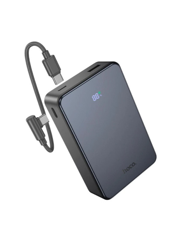Power Bank Hoco J170A Starlight 20000mAh 1xUSB-A 22.5W 2xUSB-C PD20W Digital LED Ένδειξη Μπαταρίας και Braided Καλώδιο USB-C σε UB-C Μαύρο