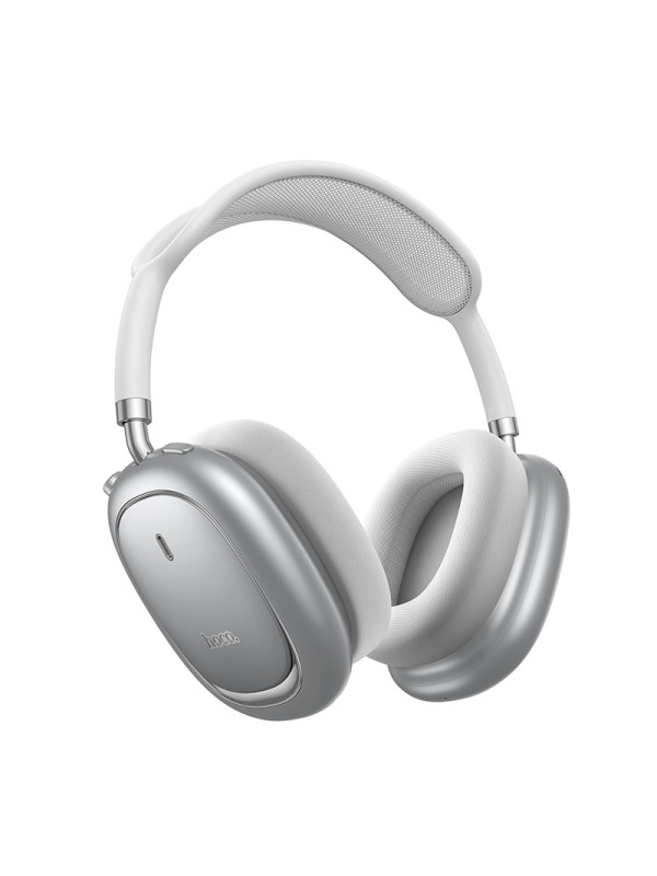 Wireless Ακουστικά Stereo Hoco W68 Calma HiFi Audio ANC v6.0 400mAh 45 Ώρες Ομιλίας AUX USB-C Ασημί