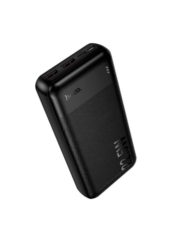 Power Bank Hoco J159A Essence 20000mAh 2xUSB-A 22.5W 1xUSB-C PD20W 1xMicroUSB 18W Digital LED Ένδειξη Μπαταρίας Μαύρο