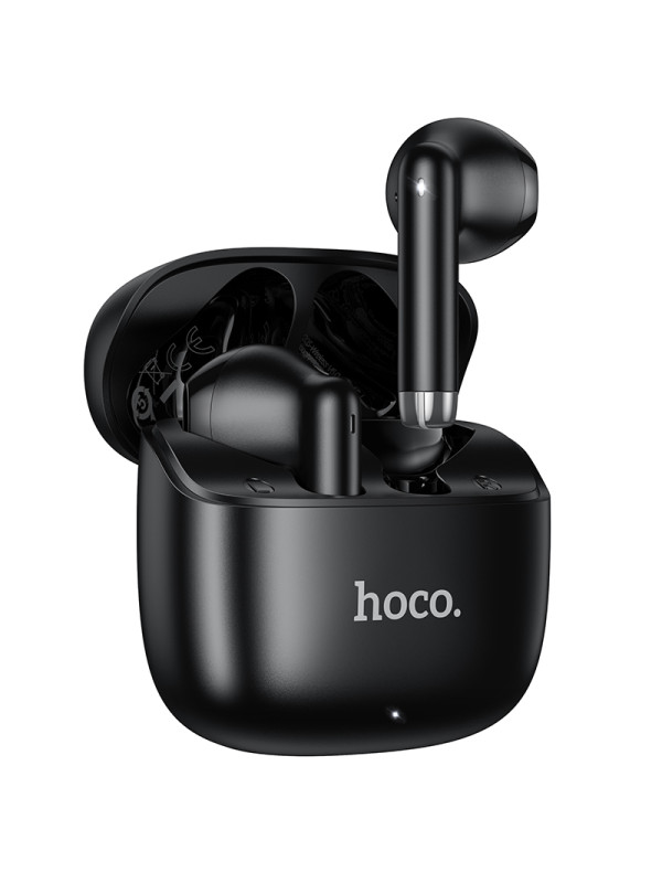 Wireless Hands Free Hoco EW205 Peaceful TWS Hi-Fi Audio Deep Bass v6.0 200mAh 4  Ώρες Ομιλίας και Θήκη Φόρτισης Μαύρα