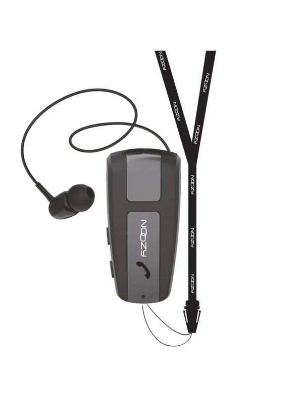 Bluetooth Hands Free Noozy Roller BH68 V 6.0 με Δόνηση και Strap Λαιμού Multi Pairing Μαύρο