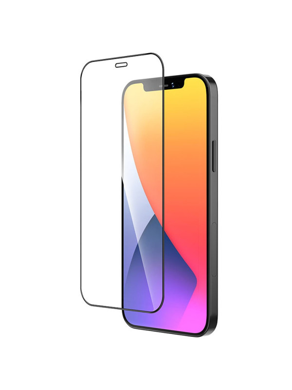 Tempered Glass Hoco Shatterproof Ultra-Fine Edge A19 Fullscreen HD 9H για Apple iPhone 12 Mini Μαύρο