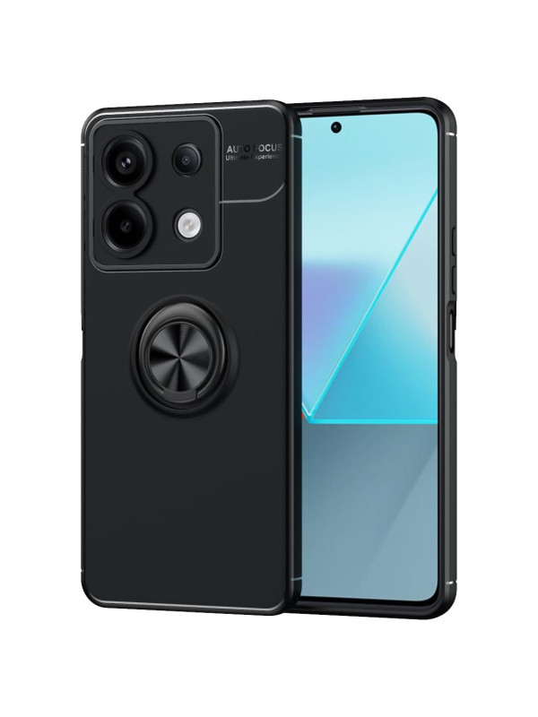 Θήκη Ancus AutoFocus Shock Proof με Ring Holder για Xiaomi Redmi Note 13 Pro 5G Redmi Note 14s Poco M6 Pro Μαύρη