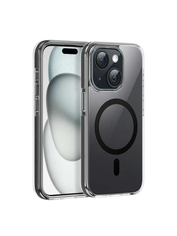 Θήκη Hoco Magnetic Premium Series Anti-Drop Magnetic Mag-charge για Apple iPhone 15 Plus Smoke