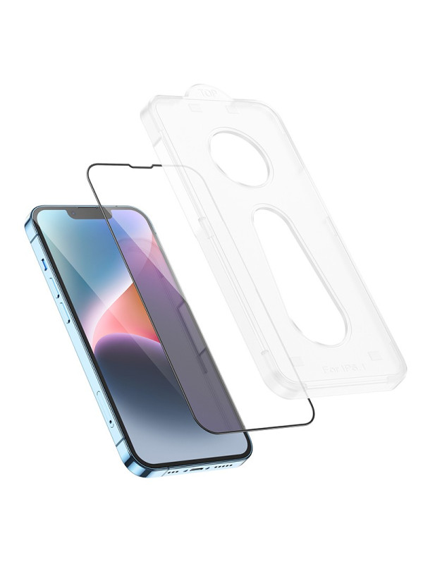 Tempered Glass Hoco A33 9Η Full Screen Protection 0.33mm Apple iPhone 14 Plus 13 Pro Max με Οδηγό Εύκολης Τοποθέτησης