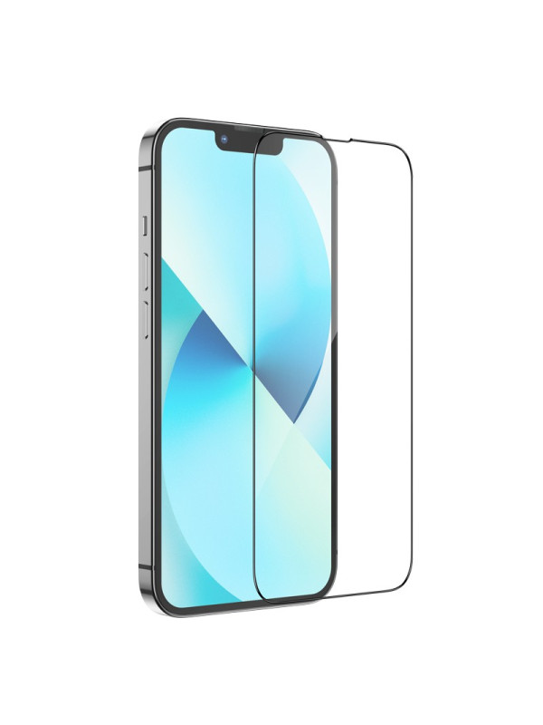 Tempered Glass Hoco G8 3D Full Screen Fine Edge Anti-Fall για Apple iPhone 13 mini Μαύρο Σετ 10τεμ.