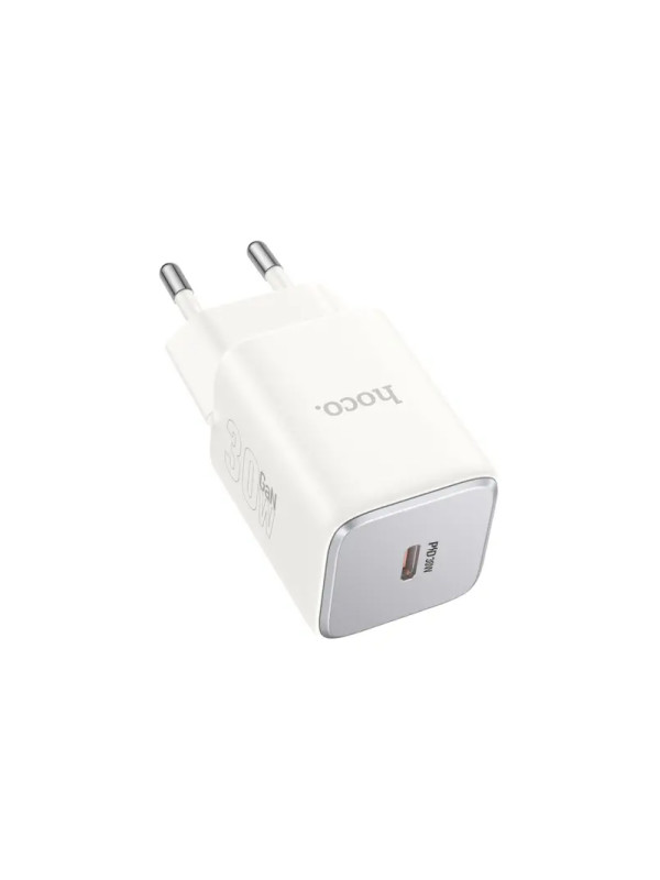 Φορτιστής Ταξιδίου Small Size Hoco N43 Vista με USB-C PD30W GaN Tech  Λευκός