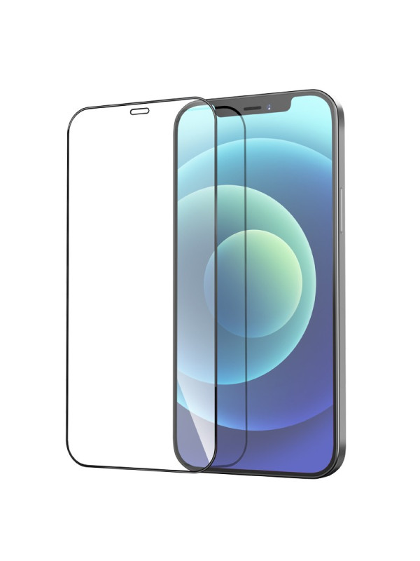 Tempered Glass Hoco G8 3D Full Screen Fine Edge Anti-Fall για Apple iPhone 12 Mini Μαύρο Σετ 10τεμ.