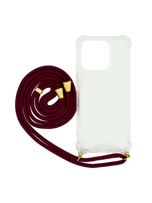 Θήκη Ancus Crossbody για Xiaomi Redmi 12C με Κορδόνι Κόκκινο