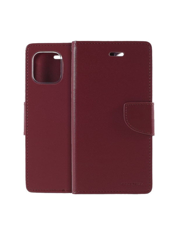 Θήκη Book Goospery Bravo Diary για Apple iPhone 12 Mini Μπορντώ