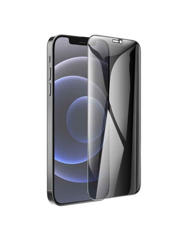 Tempered Glass Hoco A34 Plus 9D Large Arc Dustproof Anti-spy 0.4mm για Apple iPhone 12 Pro Max